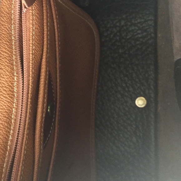 Vtg Dooney & Bourke All Weather Leather Black Bag - Picture 7 of 8